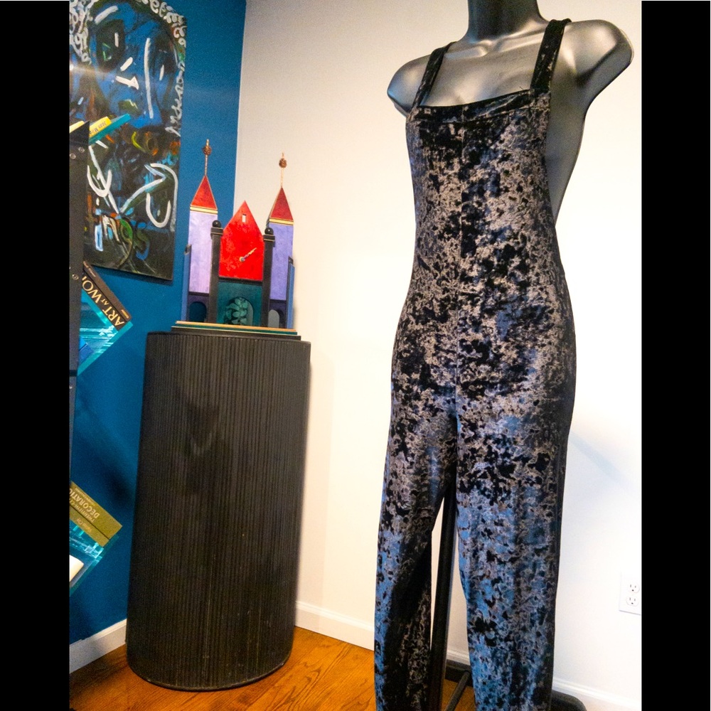 SOLD Black Velvet Jumpsuit by Urban Outfitters - Fall Favorite